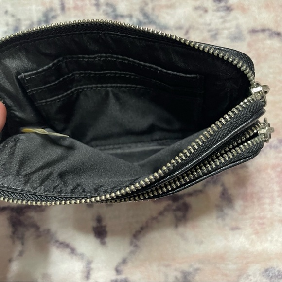 COACH Madison Double Zip Wristlet In OP Art Pearlescent Fabric - Picture 5 of 6